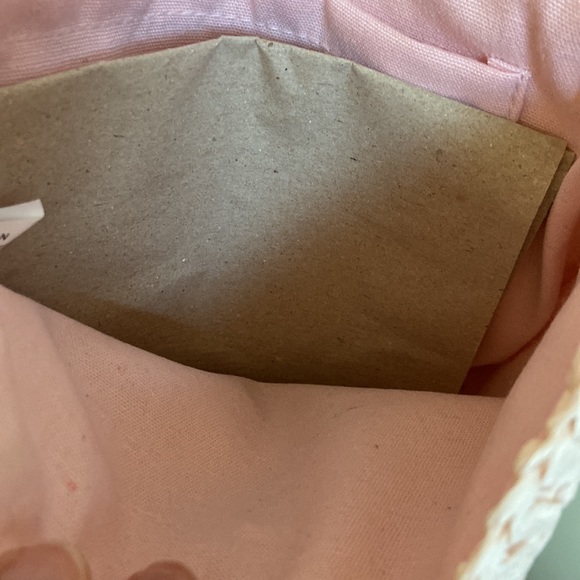 NWOT Cute pastel pink crochet like crossbody bag - Picture 3 of 6